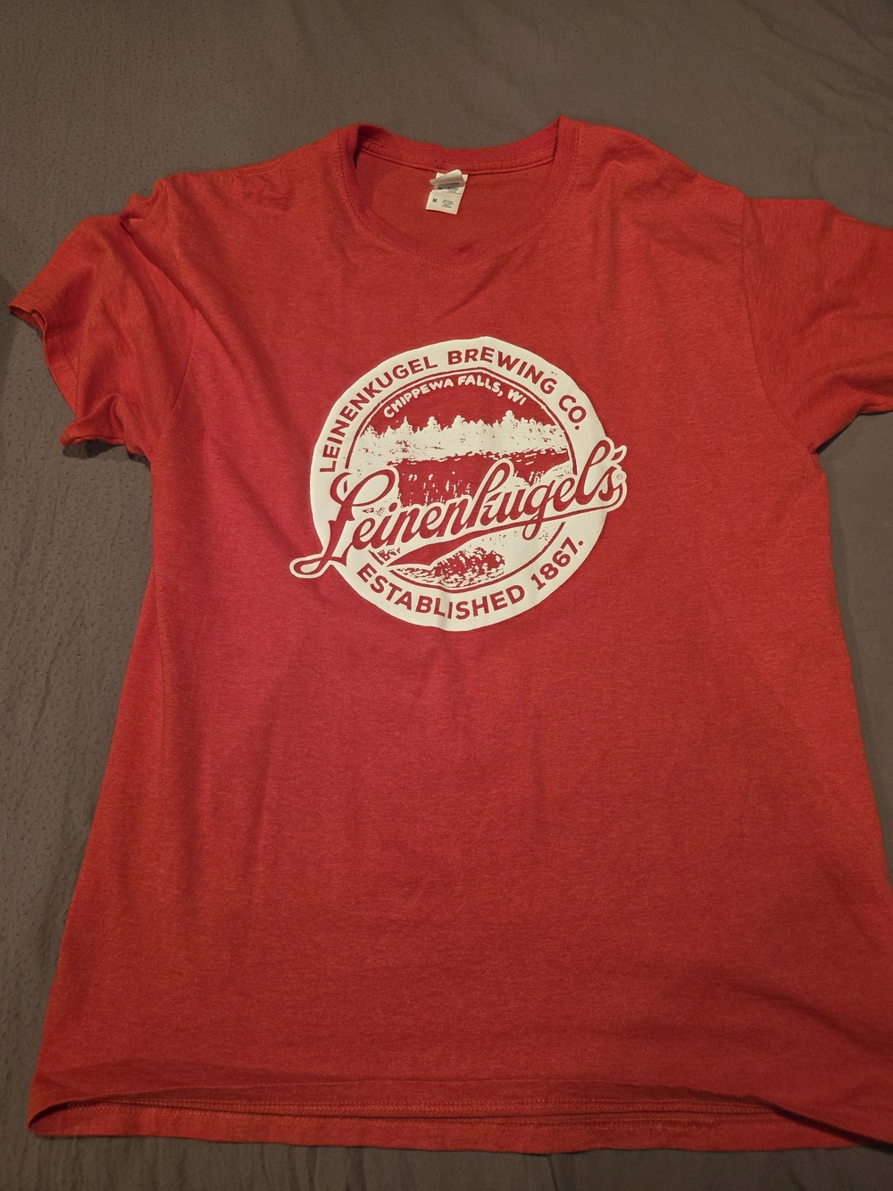 Red Mens Leinenkugels Graphic Tee